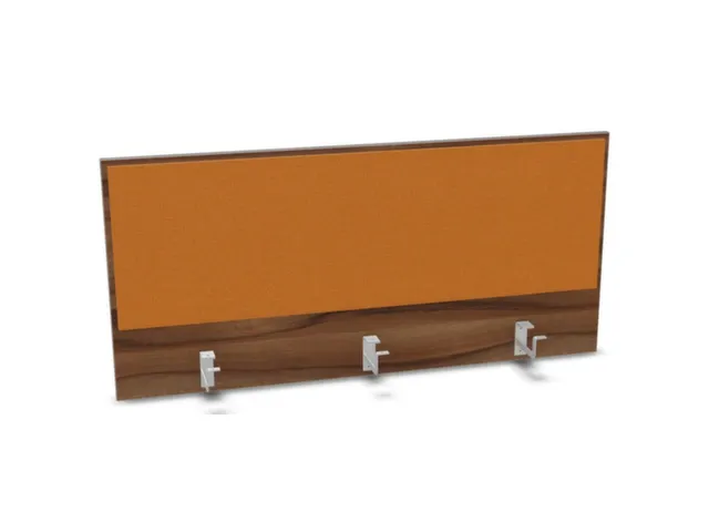 opzetpaneel bureau aanbouw achter NP-tiepolo nut BN3005-geel 1200mm