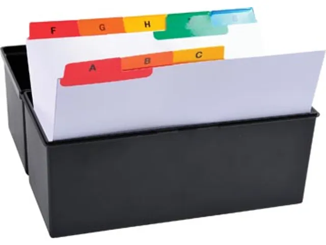 tabbladen AZ voor systeemkaartenbakken 25 tabs