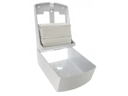 Handdoekdispenser Midi Kunststof Wit C-vouw Z-vouw