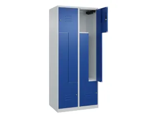 Z-garderobekast,HxBxD 1850x800x500mm,vak B 200/400mm,cil.-slot - 2