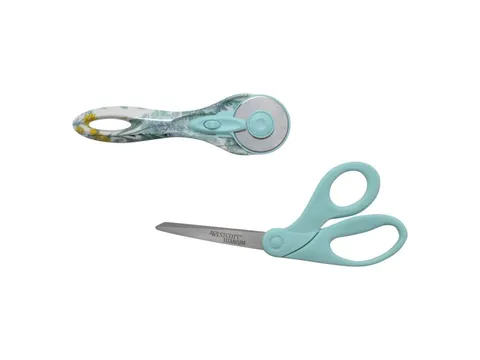 Creatieve set Westcott 2 delig stoffenschaar en rolsnijder