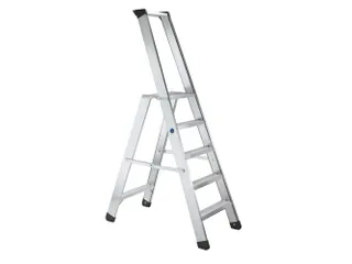 veiligheidsladder,eenzijdig,5treden m. R13-laag,stand H 1,33m - 2