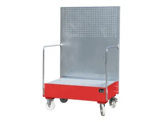 Verrijdbare Opvangbak,V. 2X200L Vat,Opvangvol. 215L - 1