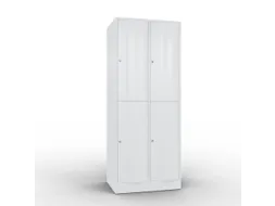 lockerkast cil.slot 1950x770x640mm 2x2 vakken RAL7035 front RAL7035