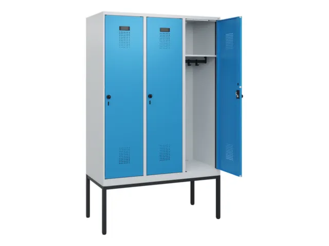 schoollocker,HxBxD 1950x1200x500mm,3vak,vak B 400mm,draaigrendel