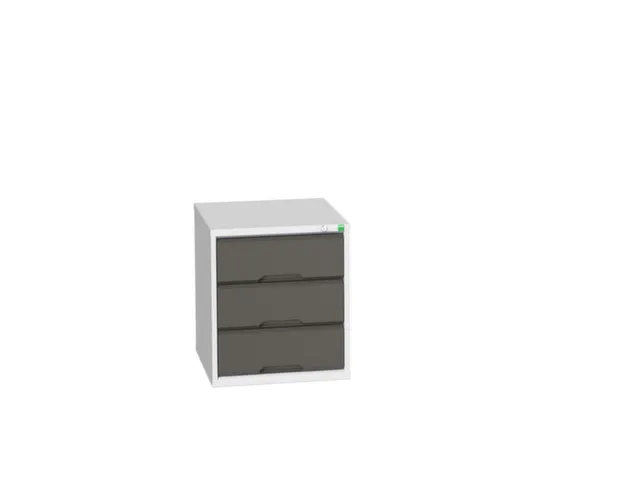 ladekast HxBxD 600x525x550mm 3laden romp RAL7035 front RAL7016