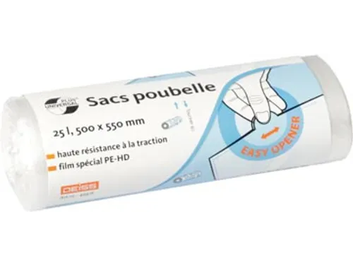 Universal Plus Vuilniszak 7 Micron 50x55 cm 25L Transparant Rol 50st.