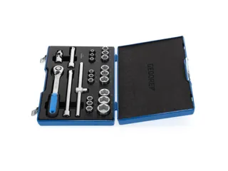 19 EMU-20 Dopsleutelset 1/2 inch,23-delig,zeskant,8-32mm - 2