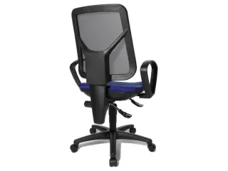 Bureaustoel,Permanentcontactmechanisme,Zitting Stof Blauw - 2