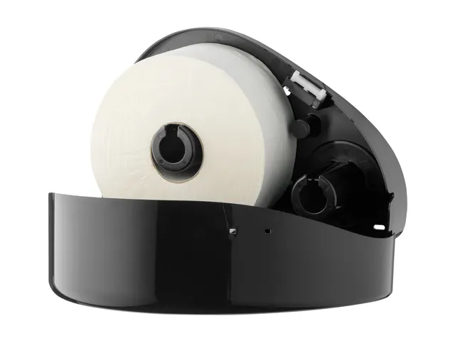 PlastiQline jumborol Toiletpapier dispenser mini+restrol Zwart