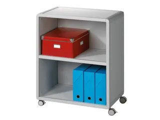 transportwagen,HxBxD 864x651x330mm,2vakken,1niveaus,2 OH,romp grijs - 1