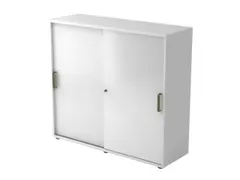 kantoor-schuifdeurkast HxBxD 1100x1200x400mm hout wit 3 OH