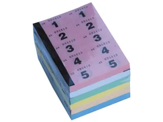 Nummerblok 1-1000 assorti 6 stuks - 1