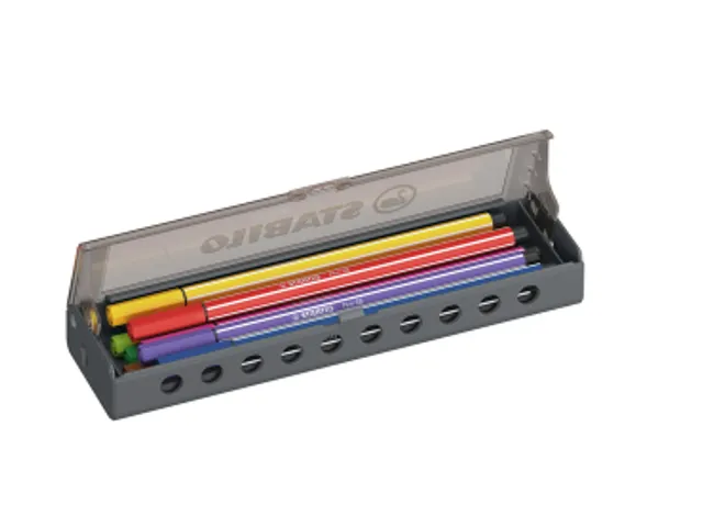 Feutre STABILO PEN 68 Medium Clickset 10 couleurs