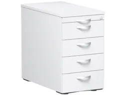 Ladenblok Hxbxd 720x430x800mm 1 Pennenlade 4 Laden Bladdecor Wit