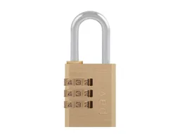 Hangslot Pavo Messing met cijferslot 30x41x13mm