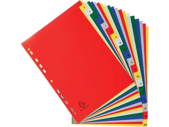 Tabbladen A4 Pp A-Z 20-delig Assorti 11-gaats
