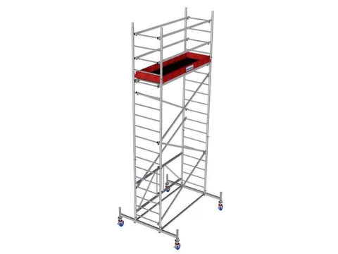 vouwsteiger,werk H 5,8m,steiger H 5m,platform BxD 2000x600mm,aluminium