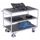 tafelwagen,draagverm. 250kg,3etage(s),laadvl. LxB 985x590mm,houtetage