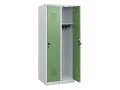 schoollocker,HxBxD 1530x600x500mm,2vak,vak B 300mm,draaigrendel