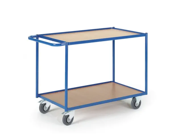 chariot à plateaux,force 250kg,2plateau(x),plateau Lxl 790x490mm