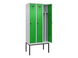 locker voor scheiding van kleding,HxBxD 2120x900x500mm,3vak