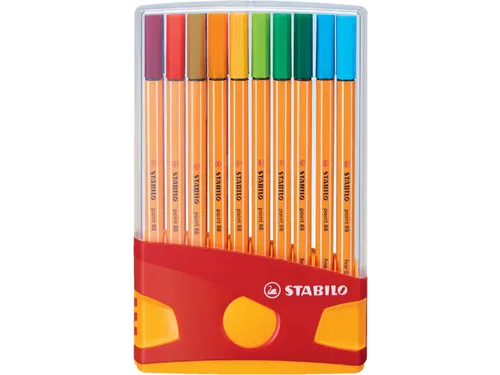 Fineliner Stabilo Point 88 0.4mm 20 Stuks Assorti
