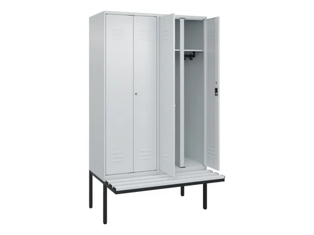 locker voor scheiding van kleding,HxBxD 2120x1200x815mm,4vak