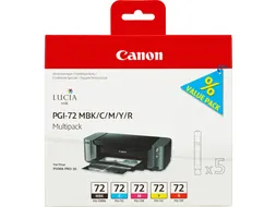 Canon 6402B009, Normaal rendement, Cyaan, Magenta, Mat Zwart, Rood, Ge