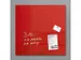 glasmagneetbord Sigel Artverum 48x48x1.5cm rood