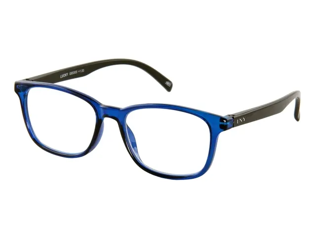 Leesbril I Need You +2.00 dpt Lucky blauw-zwart