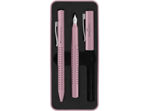 Balpen en Vulpen Faber-Castell Grip 2010 Harmony "rose shadows" in gif