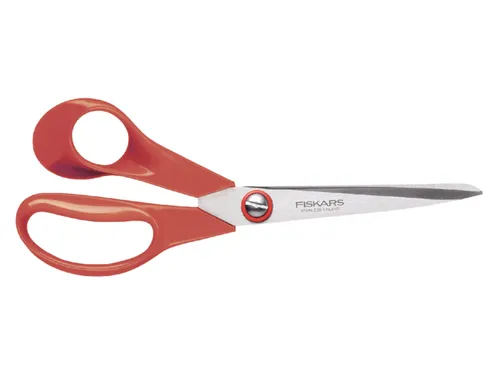 Schaar Fiskars Classic universeel 21cm links rood