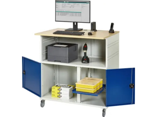 pc-kast,HxBxD 1150x1100x800mm,stopcontactdoos m. schakelaar
