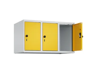 opzetkast,v. locker,3vak.,vak B 300mm,HxBxD 500x900x500mm,draaigrendel - 1