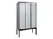 locker voor scheiding van kleding,HxBxD 2120x1200x500mm,3vak
