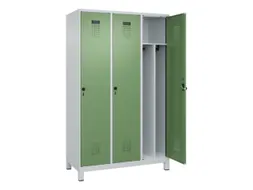 locker voor scheiding van kleding,HxBxD 1950x1200x500mm,3vak