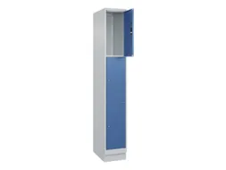 lockerkast,HxBxD 1950x300x500mm,1x3vakken,vak B 300mm,cil.-slot,sokkel