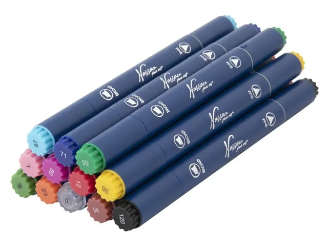 Marqueur à alcool Nassau Arts pointe duo set 12 couleurs