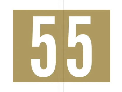 Jalema codetab 5 Goud gelamineerd, rol van 500 tabs