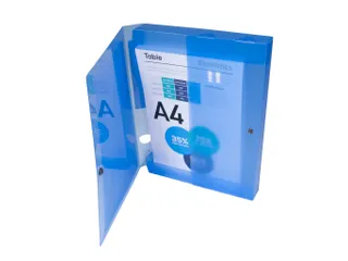 Klasseerdoos PP Krea cover rug 40mm blauw - 5