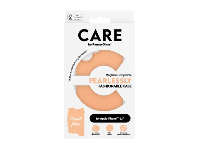 PanzerGlass CARE by Case Peachy w. MagSafe iPhone 16, Hoes, Appl