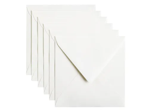Envelop Papicolor 140x140mm Hagelwit Gegomd