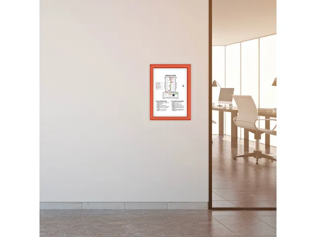 Kliklijst Europel A4 25mm rood