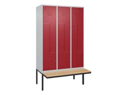 Z-garderobekast,HxBxD 2120x1200x815mm,6vak,vak B 400mm,cil.-slot