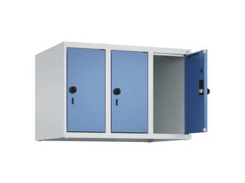 opzetkast,v. locker,3vak.,vak B 250mm,HxBxD 500x750x500mm,vleugeldeur