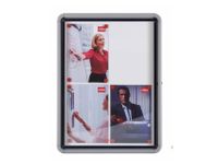 Nobo Buitenvitrine Draaideur 9xA4 Metaal