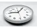 Horloge murale NXT Ø20cm plastique argent cadran blanc