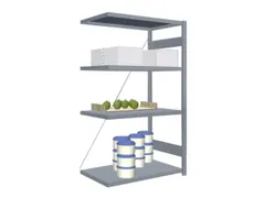 Rvs Inhaakstelling Aanbouw 1750x1010x635mm 4legborden Vaklast 200kg