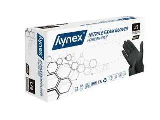 Handschoen Hynex Maat L nitril 100stuks zwart - 2